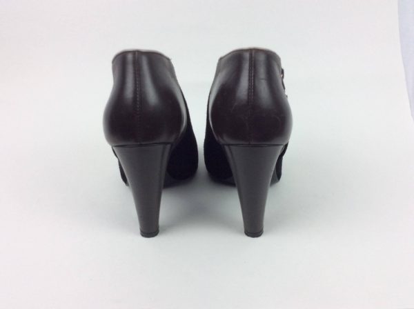 SEE BY CHLOE Nero Peep Toe Black Leather Boots 36.5 - Image 3