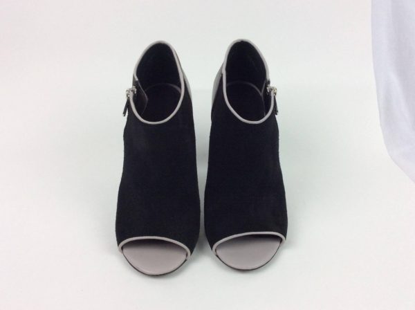 SEE BY CHLOE Nero Peep Toe Black Leather Boots 36.5 - Image 4