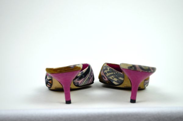 DOLCE & GABBANA Multicolor Kitten Heel Mules 36.5 - Image 3