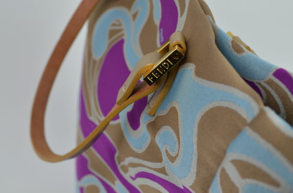 FENDI Printed Jacquard Multicolor Tote Bag - Image 3